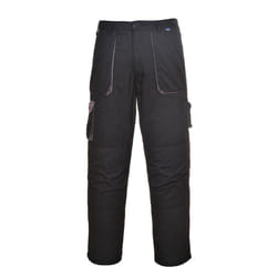 Portwest Mens Texo Lined Contrast Trousers - S, Black