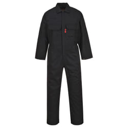 Portwest Unisex Adult Bizweld Fire Resistant Overalls - 41T, Black