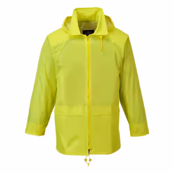 Portwest Mens Classic Raincoat - XL, Yellow