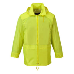Portwest Mens Classic Raincoat - XL, Yellow