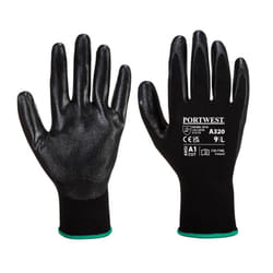 Portwest Unisex Adult A320 Dexti Grip Gloves - S, Black