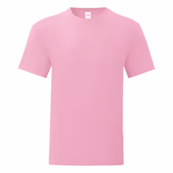 Fruit Of The Loom Mens Iconic T-Shirt - 3XL, Powder Rose