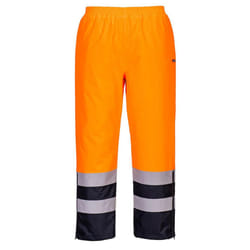 Portwest Mens Hi-Vis Safety Trousers - XXL R, Orange/Navy