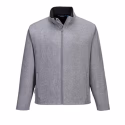 Portwest Mens Soft Shell Jacket - S, Grey Marl