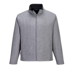 Portwest Mens Soft Shell Jacket - S, Grey Marl