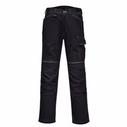 Portwest Mens PW3 Work Trousers - 42R, Black