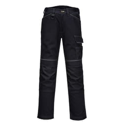 Portwest Mens PW3 Work Trousers - 42R, Black