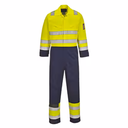 Portwest Unisex Adult Modaflame Hi-Vis Overalls - M, Yellow/Navy