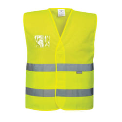 Portwest Mens C494 Hi-Vis Vest - S-M, Yellow