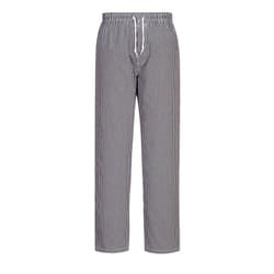 Portwest Unisex Adult Bromley Checked Chef Trousers - M R, Black