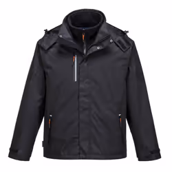 Portwest Mens Radial 3 in 1 Jacket - 3XL, Black