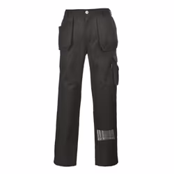 Portwest Mens Slate Holster Pocket Work Trousers - XXL T, Black