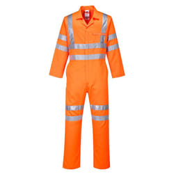 Portwest Unisex Adult Service Polycotton Hi-Vis Overalls - M R, Orange