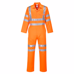 Portwest Unisex Adult Service Polycotton Hi-Vis Overalls - 3XL R, Orange