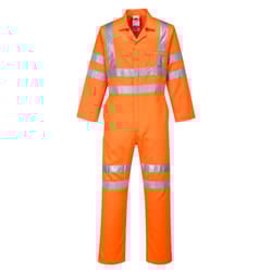 Portwest Unisex Adult Service Polycotton Hi-Vis Overalls - 3XL R, Orange