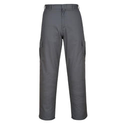 Portwest Mens Combat Trousers - 34R, Grey