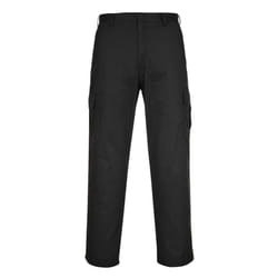 Portwest Mens Combat Trousers - 34R, Black