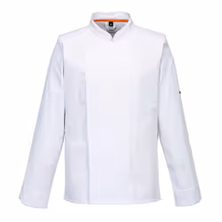 Portwest Mens C846 Pro Air-Mesh Long-Sleeved Chef Jacket - XL, White