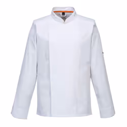 Portwest Mens Pro Air-Mesh Long-Sleeved Chef Jacket - XXL, White