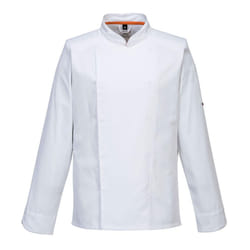 Portwest Mens Pro Air-Mesh Long-Sleeved Chef Jacket - XXL, White