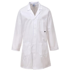 Portwest Mens Workwear Coat - M, White