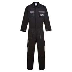 Portwest Unisex Adult Texo Contrast Overalls - 3XL, Black