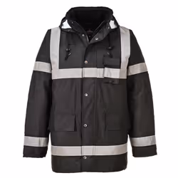 Portwest Mens Iona Lightweight Traffic Jacket - XXL, Black