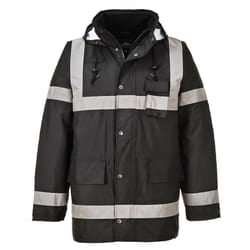 Portwest Mens Iona Lightweight Traffic Jacket - XXL, Black