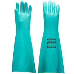 Portwest Unisex Adult Long Length Nitrile Gauntlet - M, Green