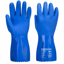 Portwest Unisex Adult A881 Marine Ultra PVC Chemical Gauntlet - XXL, Blue