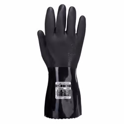 Portwest Unisex Adult A882 PVC Chemical Gauntlet - S, Black