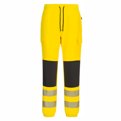 Portwest Mens KX3 Flexi Hi-Vis Trousers - L R, Yellow/Black