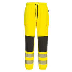 Portwest Mens KX3 Flexi Hi-Vis Trousers - L R, Yellow/Black
