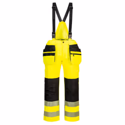 Portwest Mens PW3 Waterproof Hi-Vis Bib And Brace Trouser - 41R, Yellow/Black