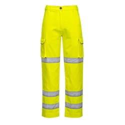 Portwest Womens/Ladies Triple Band Hi-Vis Work Trousers - XL R, Yellow