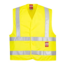 Portwest Mens Flame Resistant Hi-Vis Vest - XXL-3XL, Yellow