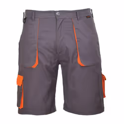 Portwest Mens Texo Contrast Shorts - XL R, Grey