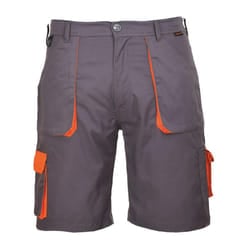 Portwest Mens Texo Contrast Shorts - XL R, Grey