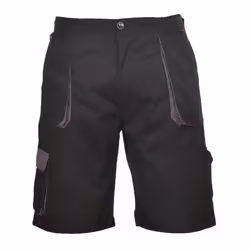 Portwest Mens Texo Contrast Shorts - S R, Black