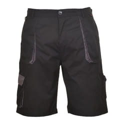 Portwest Mens Texo Contrast Shorts - S R, Black