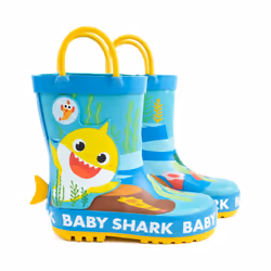 Baby Shark Childrens/Kids Garden Wellies - 5 UK Child, Blue/Yellow