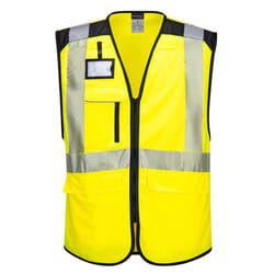Portwest Mens PW3 Hi-Vis Vest - 4XL, Yellow/Black