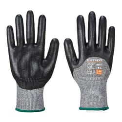 Portwest Unisex Adult A621 Nitrile Foam Cut Resistant Gloves - S, Black
