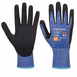 Portwest Unisex Adult AP52 Dexti Ultra Cut Resistant Gloves - S, Blue/Black