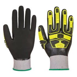 Portwest Unisex Adult AP55 Waterproof Cut Resistant Gloves - S, Grey/Black
