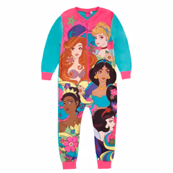 Disney Princess Girls Character Sleepsuit - 3-4 Years, Pink/Blue