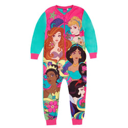 Disney Princess Girls Character Sleepsuit - 3-4 Years, Pink/Blue