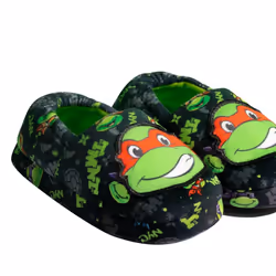 Teenage Mutant Ninja Turtles Childrens/Kids Raphael Slippers - 11 UK Child, Black/Green