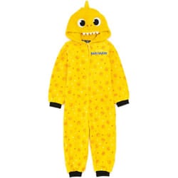 Baby Shark Childrens/Kids 3D Fins Sleepsuit - 2-3 Years, Yellow