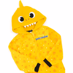 Baby Shark Childrens/Kids 3D Fins Sleepsuit - 2-3 Years, Yellow